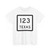 Texas 123 (Texas) (Road Sign) T-Shirt