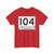 Tennessee 104 (Tennessee) (Road Sign) T-Shirt