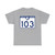 South Carolina 103 (South Carolina) (Road Sign) T-Shirt
