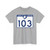 South Carolina 103 (South Carolina) (Road Sign) T-Shirt