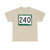 SD 240 (South Dakota) (Road Sign) T-Shirt