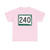SD 240 (South Dakota) (Road Sign) T-Shirt
