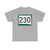 SD 230 (South Dakota) (Road Sign) T-Shirt