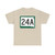 SD 24A (South Dakota) (Road Sign) T-Shirt