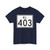 Rhode Island 403 (Rhode Island) (Road Sign) T-Shirt