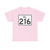 Rhode Island 216 (Rhode Island) (Road Sign) T-Shirt