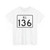 Rhode Island 136 (Rhode Island) (Road Sign) T-Shirt