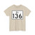 Rhode Island 136 (Rhode Island) (Road Sign) T-Shirt