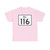 Rhode Island 116 (Rhode Island) (Road Sign) T-Shirt