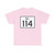 Rhode Island 114 (Rhode Island) (Road Sign) T-Shirt