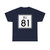 Rhode Island 81 (Rhode Island) (Road Sign) T-Shirt