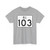 Rhode Island 103 (Rhode Island) (Road Sign) T-Shirt
