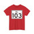 Rhode Island 103 (Rhode Island) (Road Sign) T-Shirt