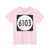 PR tertiary 6103 (Puerto Rico) (Road Sign) T-Shirt