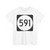 PR tertiary 591 (Puerto Rico) (Road Sign) T-Shirt