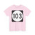 PR tertiary 103 (Puerto Rico) (Road Sign) T-Shirt