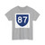 PR primary 87 (Puerto Rico) (Road Sign) T-Shirt