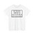 PBOT Road sign R6200B (Oregon) (Road Sign) T-Shirt
