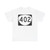 OR 402 (Oregon) (Road Sign) T-Shirt