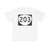 OR 203 (Oregon) (Road Sign) T-Shirt
