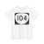 OR 104 (Oregon) (Road Sign) T-Shirt
