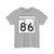 Oklahoma State Highway 86 (Oklahoma) (Road Sign) T-Shirt