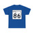 Oklahoma State Highway 86 (Oklahoma) (Road Sign) T-Shirt