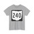 OH-240 1967 (Ohio) (Road Sign) T-Shirt