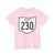 OH-230 1948 (Ohio) (Road Sign) T-Shirt