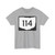 OH-114 (Ohio) (Road Sign) T-Shirt