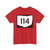 OH-114 (Ohio) (Road Sign) T-Shirt