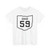 OH-59 1927 (Ohio) (Road Sign) T-Shirt