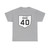 OH-40 1927 (Ohio) (Road Sign) T-Shirt