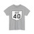 OH-40 1927 (Ohio) (Road Sign) T-Shirt