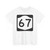 NY-67 (New York) (Road Sign) T-Shirt
