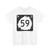 North Dakota 59 (North Dakota) (Road Sign) T-Shirt