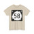 North Dakota 58 (North Dakota) (Road Sign) T-Shirt