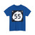 North Dakota 55 (North Dakota) (Road Sign) T-Shirt