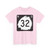 North Dakota 32 (North Dakota) (Road Sign) T-Shirt