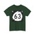 North Dakota 63 (North Dakota) (Road Sign) T-Shirt