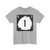 North Dakota 1 (North Dakota) (Road Sign) T-Shirt
