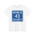 Noble County Route 43 OH (Ohio) (Road Sign) T-Shirt