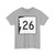 NH Route 26 (New Hampshire) (Road Sign) T-Shirt