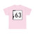 NH Route 63 (New Hampshire) (Road Sign) T-Shirt