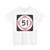 New Mexico 51 (New Mexico) (Road Sign) T-Shirt