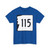 NH Route 115 (New Hampshire) (Road Sign) T-Shirt