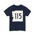 NH Route 115 (New Hampshire) (Road Sign) T-Shirt