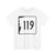 NH Route 119 (New Hampshire) (Road Sign) T-Shirt