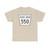 Nebraska State Spur 550 (Nebraska) (Road Sign) T-Shirt