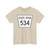 Nebraska State Spur 534 (Nebraska) (Road Sign) T-Shirt